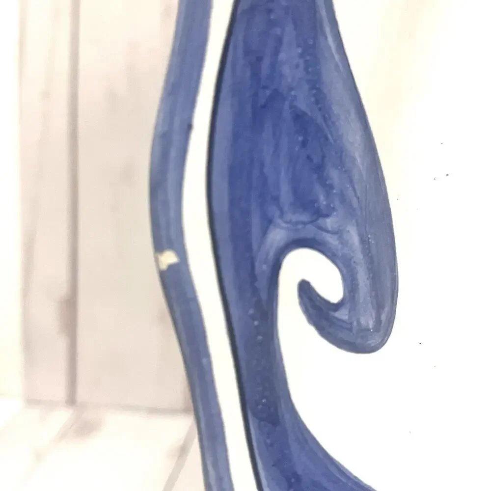 Coastal Wall Plates Portugal Pottery Beach Decor Mediterranean Style Set of 2